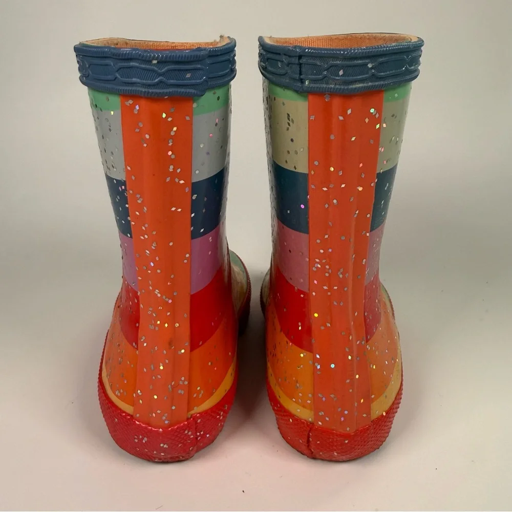 Hunter Kids Rainbow Glitter Rain Boots - Picture 6 of 13